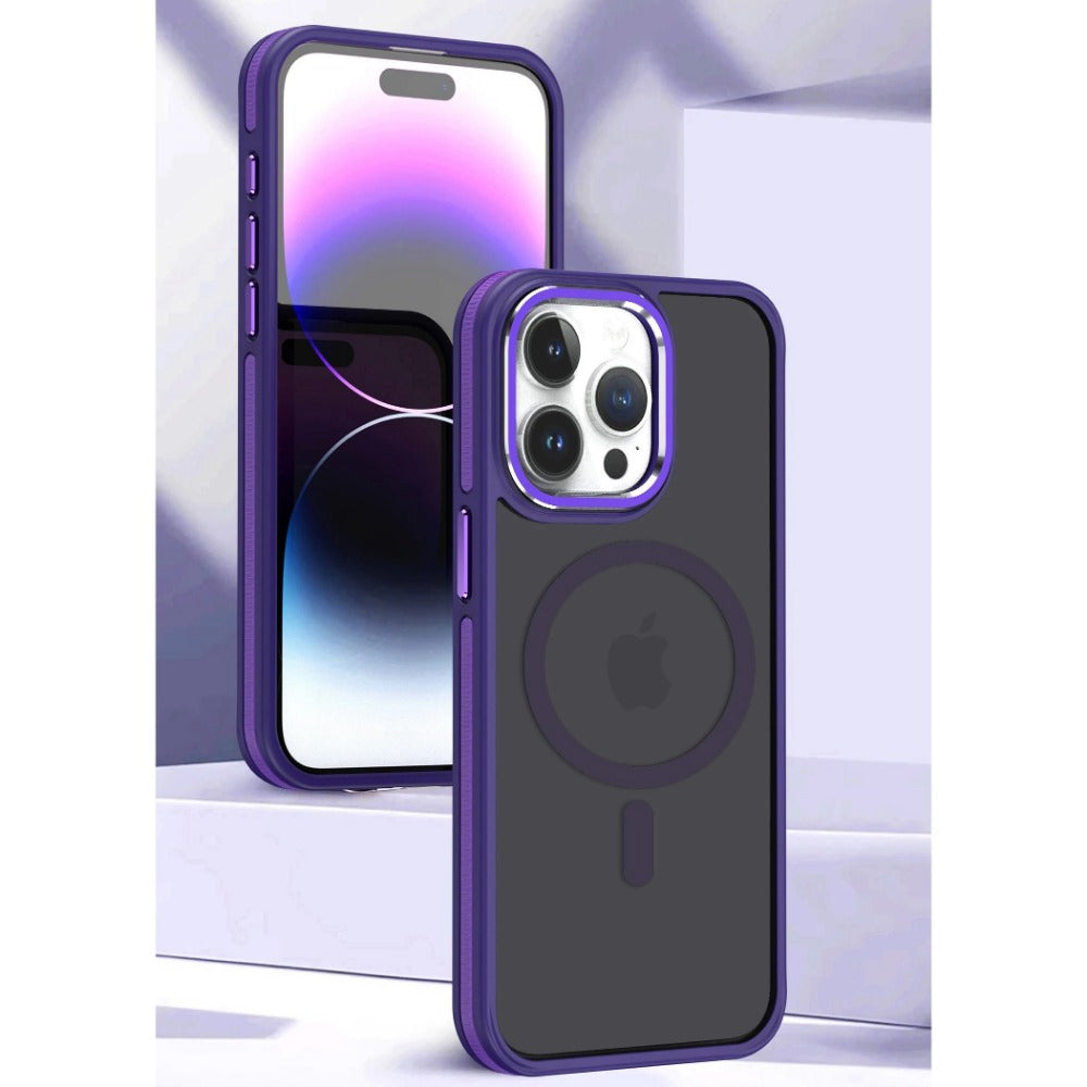 Luxury Magnetic Frosted Translucent Phone Case For iPhone