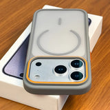 New Luxury Translucent Magnetic Shockproof Matte Case For iPhone
