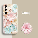 Flower Silicone Soft Phone Case For Samsung
