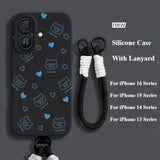 New Silicone Phone Case with Lanyard For iPhone