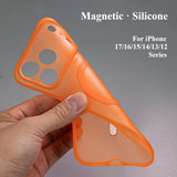 Ultra-thin Silicone Magnetic Phone Case For iPhone