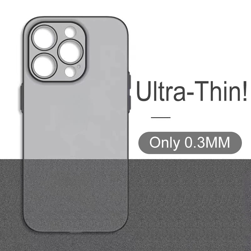 Ultra Thin Matte Translucent Case For iPhone