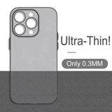 Ultra Thin Matte Translucent Case For iPhone