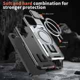 Lens Cover Bracket Anti-fall Magnetic Mobile Phone Case For iPhone