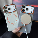 Frosted Hit Color Magnetic Soft TPU Phone Case For iPhone