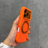 360° Rotating Stand Color Block Rugged Phone Case For iPhone