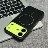 Color-blocked Breathable Magnetic Phone Case for iPhone