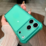 Camera Protection Silicone Neon Soft TPU Clear Case For iPhone