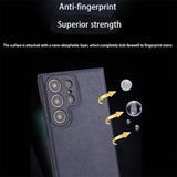Exclusive Luxury Retro PU Leather Protective Case, Shockproof Soft Bezel, Ultra-thin Back Cover for Samsung