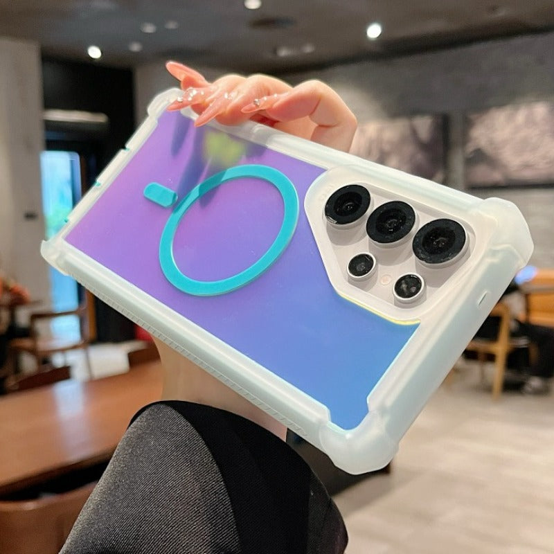 Colorful Silicone Magnetic Phone Case For Samsung