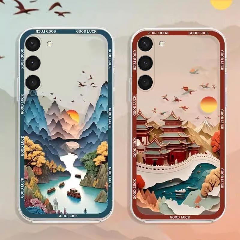 Fun Colorful Transparent Phone Case For Samsung