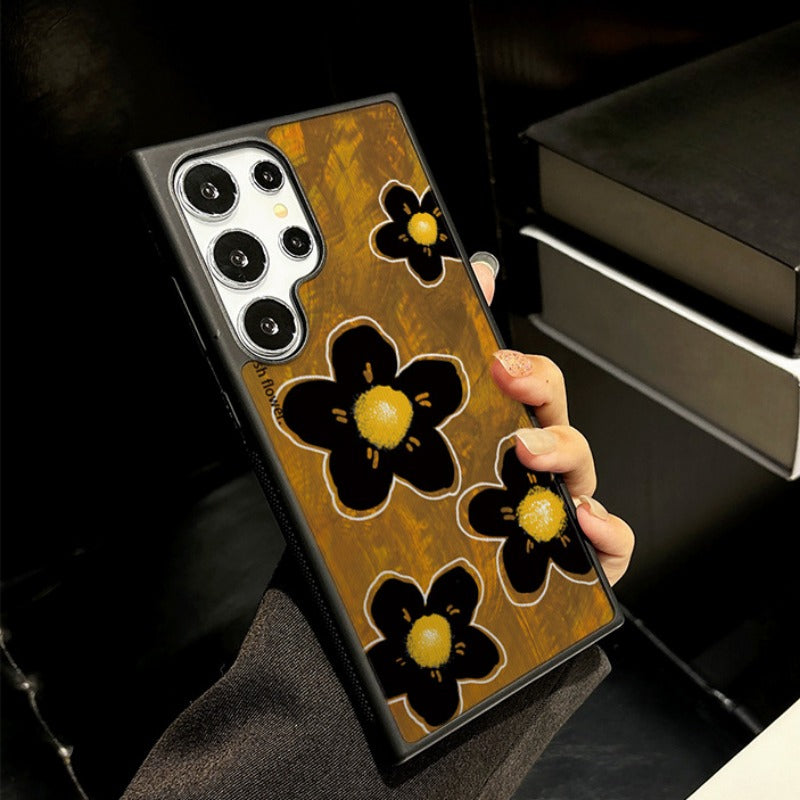Creative Fantasy Big Flower Phone Case For Samsung