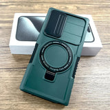 Shockproof Magnetic Armor Wireless Charge Case For Samsung