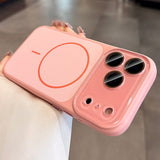 Frosted Magnetic Phone Case with Lens Protector For iPhone