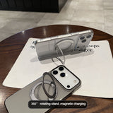 Ultra-thin Transparent Magnetic Phone Case for iPhone