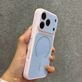 Color-blocked Magnetic Phone Case For iPhone