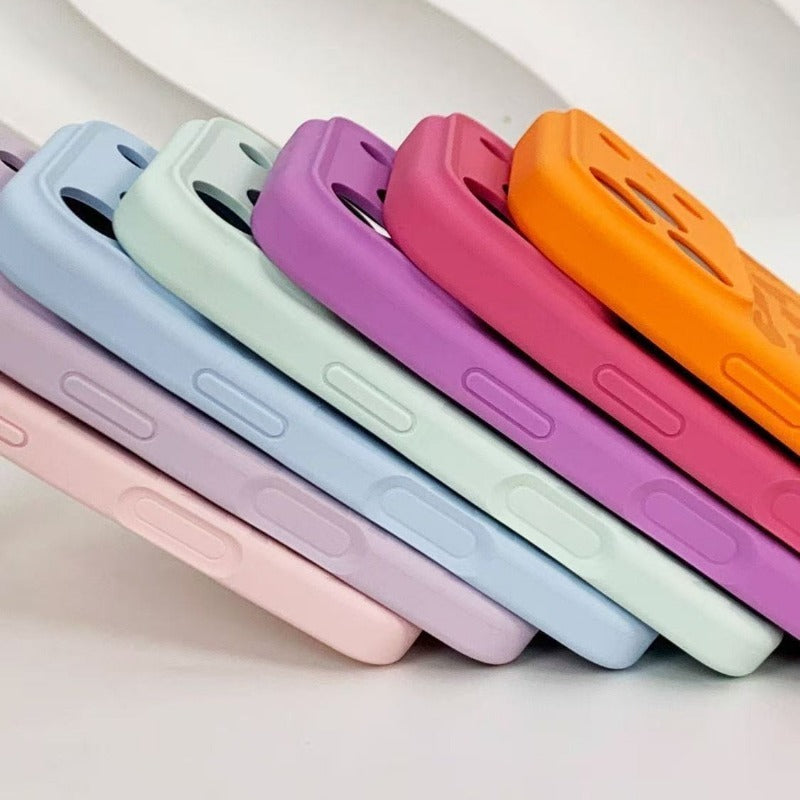 Leopard Print Liquid Silicone Phone Case For iPhone