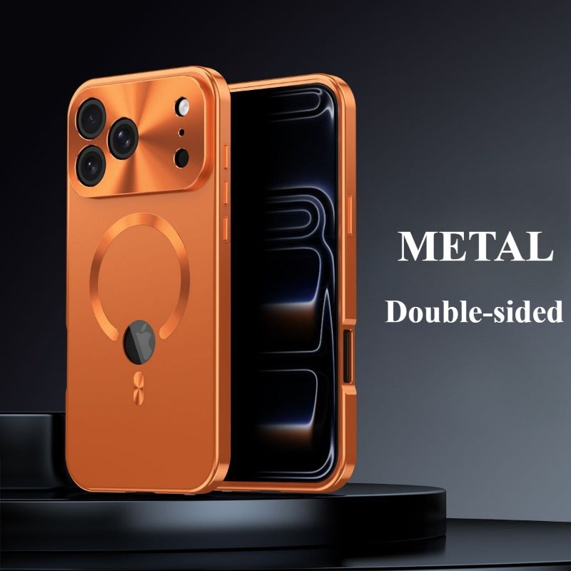 Metal Double-Sided Marker Magnetic Phone Case For iPhone