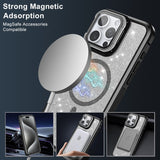 Lens Bracket Magnetic Phone Case For iPhone