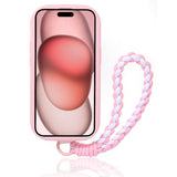 Pink Edge Polka Dot Anti-fall Mobile Phone Case For iPhone