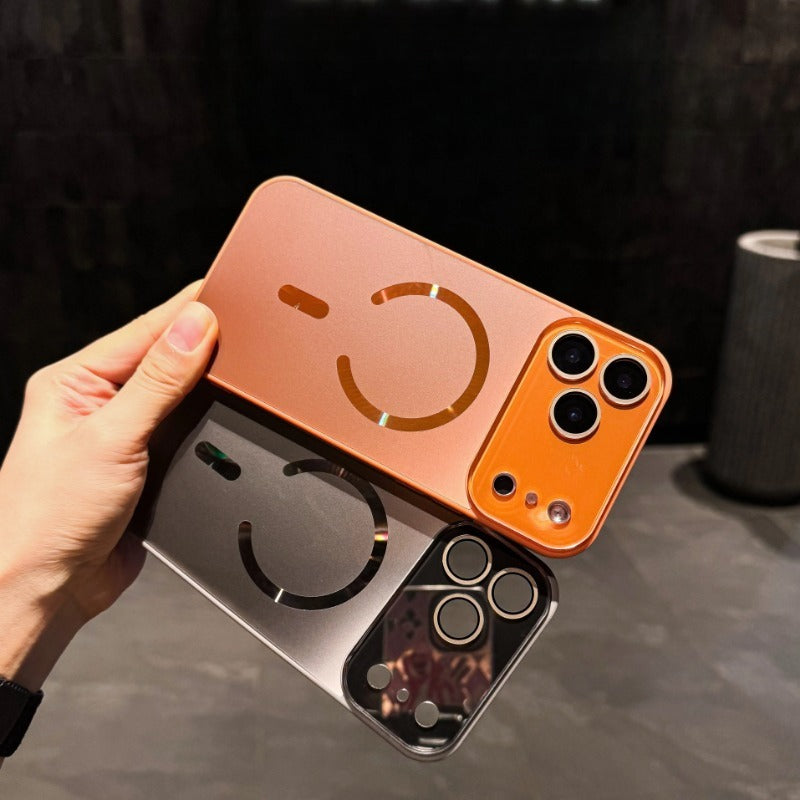 Large Window Magnetic Phone Case For iPhone