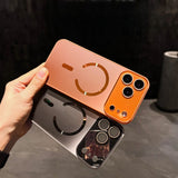 Large Window Magnetic Phone Case For iPhone