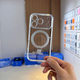 Transparent Magnetic Phone Case For iPhone