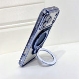 Transparent Flip Stand Card Holder Phone Case For iPhone