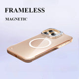 Ultra-thin Transparent Borderless Magnetic Mobile Phone Case For iPhone