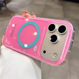 Lanyard Magnetic Glossy Phone Case For iPhone