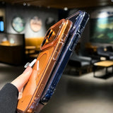 Slim Clear Transparent Magnetic Hard PC Case For iPhone