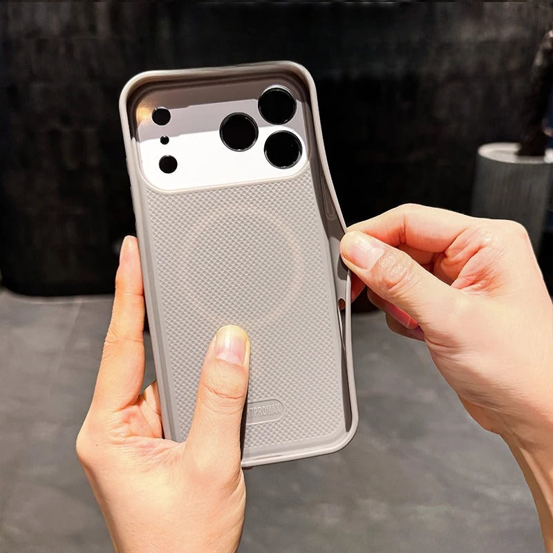 Large Window Magnetic Phone Case For iPhone