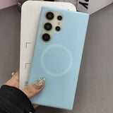 Liquid Silicone Jelly Magnetic Drop-Proof Phone Case For Samsung