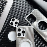 Aluminum Alloy Frameless Magsafe Magnetic Holder Phone Case For iPhone