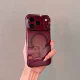 Transparent Magnetic TPU Shockproof Phone Case For iPhone