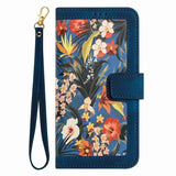 Card Slot Flip Flower Phone Case For Samsung