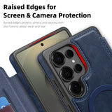Flip Magnetic Leather Phone Case For Samsung