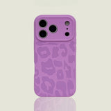 Leopard Print Liquid Silicone Phone Case For iPhone