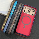 Striped Magnetic Phone Case For iPhone