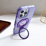 Shiny Magnetic Stand Phone Case For iPhone