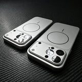Acrylic Nano Matte Magnetic Wireless Charge Case For iPhone