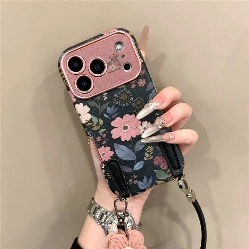 Flower-shaped Large Window Phone Case For iPhone