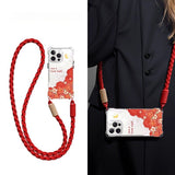 Flower Crossbody Soft Phone Case For iPhone