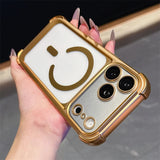 Plating Matte Acrylic Magnetic Case For iPhone