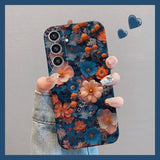 Oil Painting Colorful Flowers Mobile Phone Case For Samsung