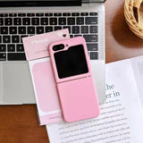 Solid Color Liquid Silicone Phone Case For Samsung Z FLIP