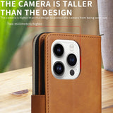 Flip Zipper Card Holder Phone Case For iPhone