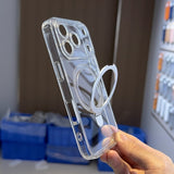 Transparent Magnetic Phone Case For iPhone