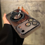 Invisible Magnetic Bracket Ultra-thin Soft Phone Case for iPhone