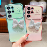 Rhinestone Bow Phone Case For Samsung